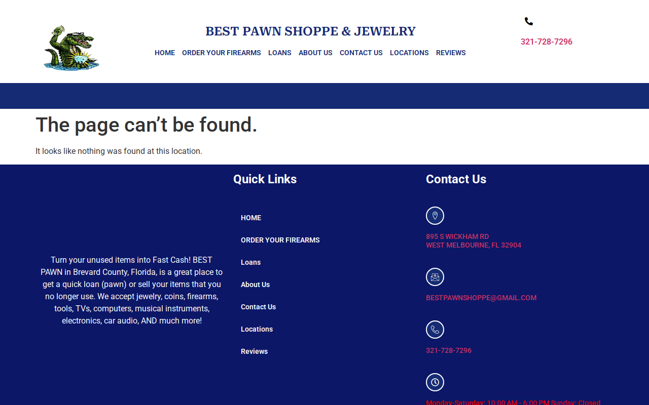 Best Pawn and Jewelry website preview