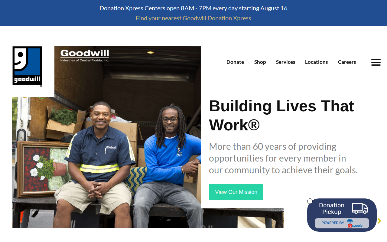 Goodwill - Osceola Village website preview