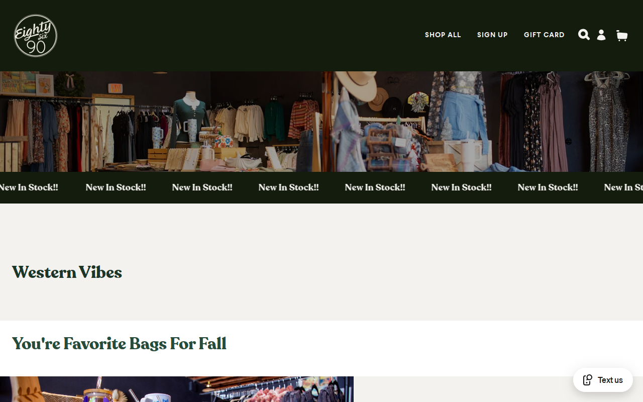 EightySixNinety website preview