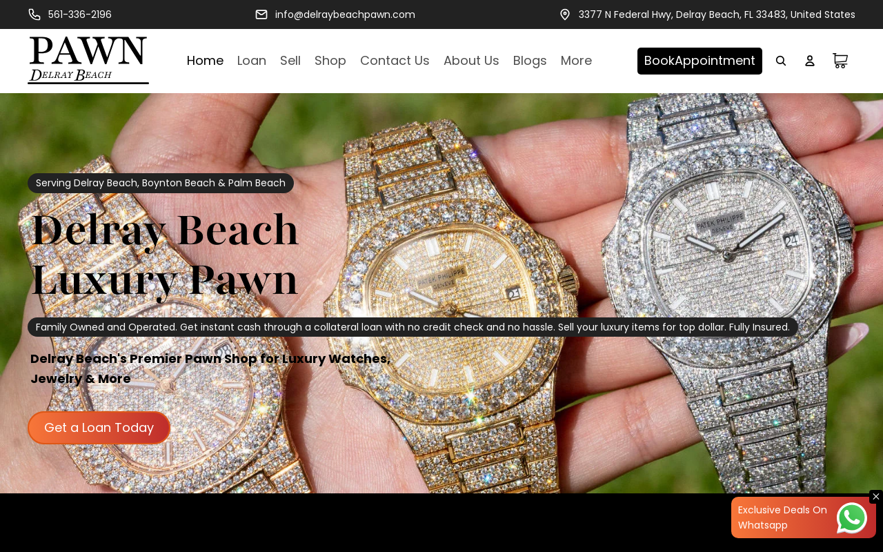Delray Beach Pawn Luxury website preview