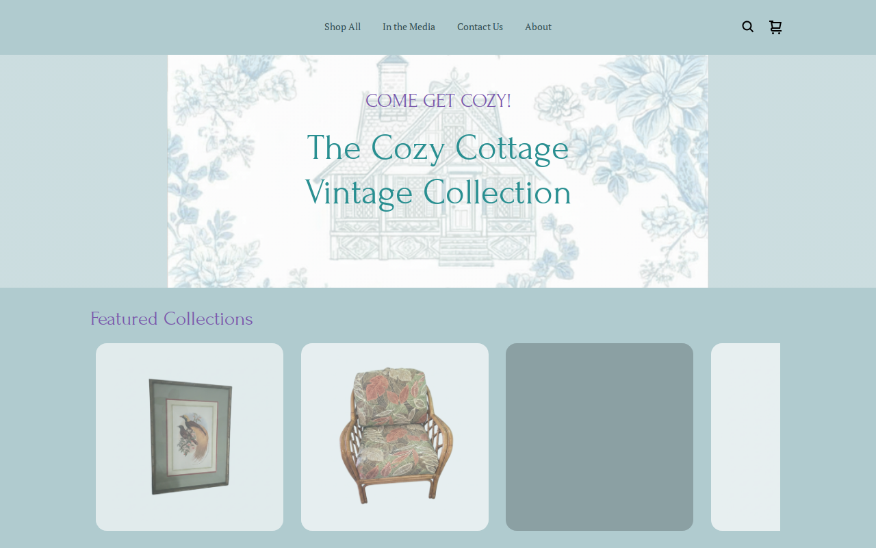 The Cozy Cottage LWB website preview
