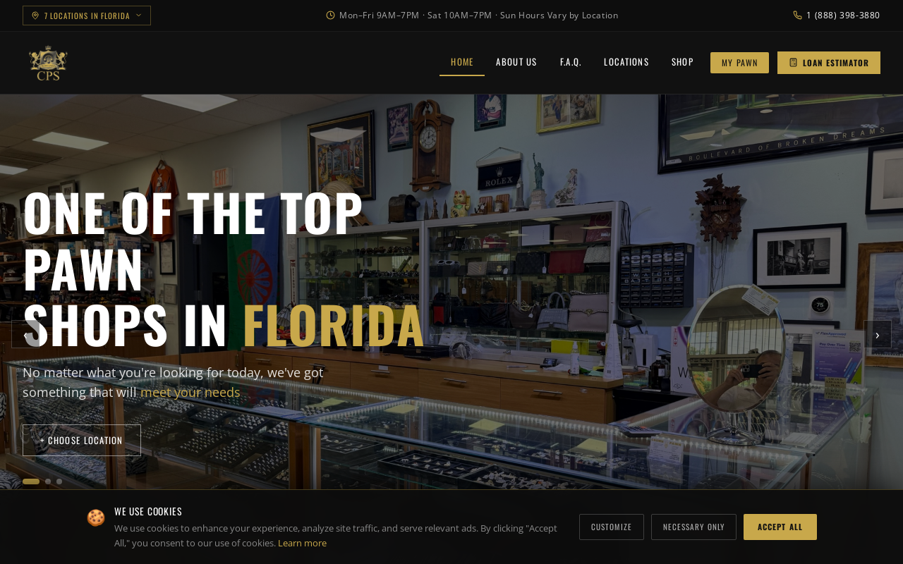 Crown Pawn Shop website preview