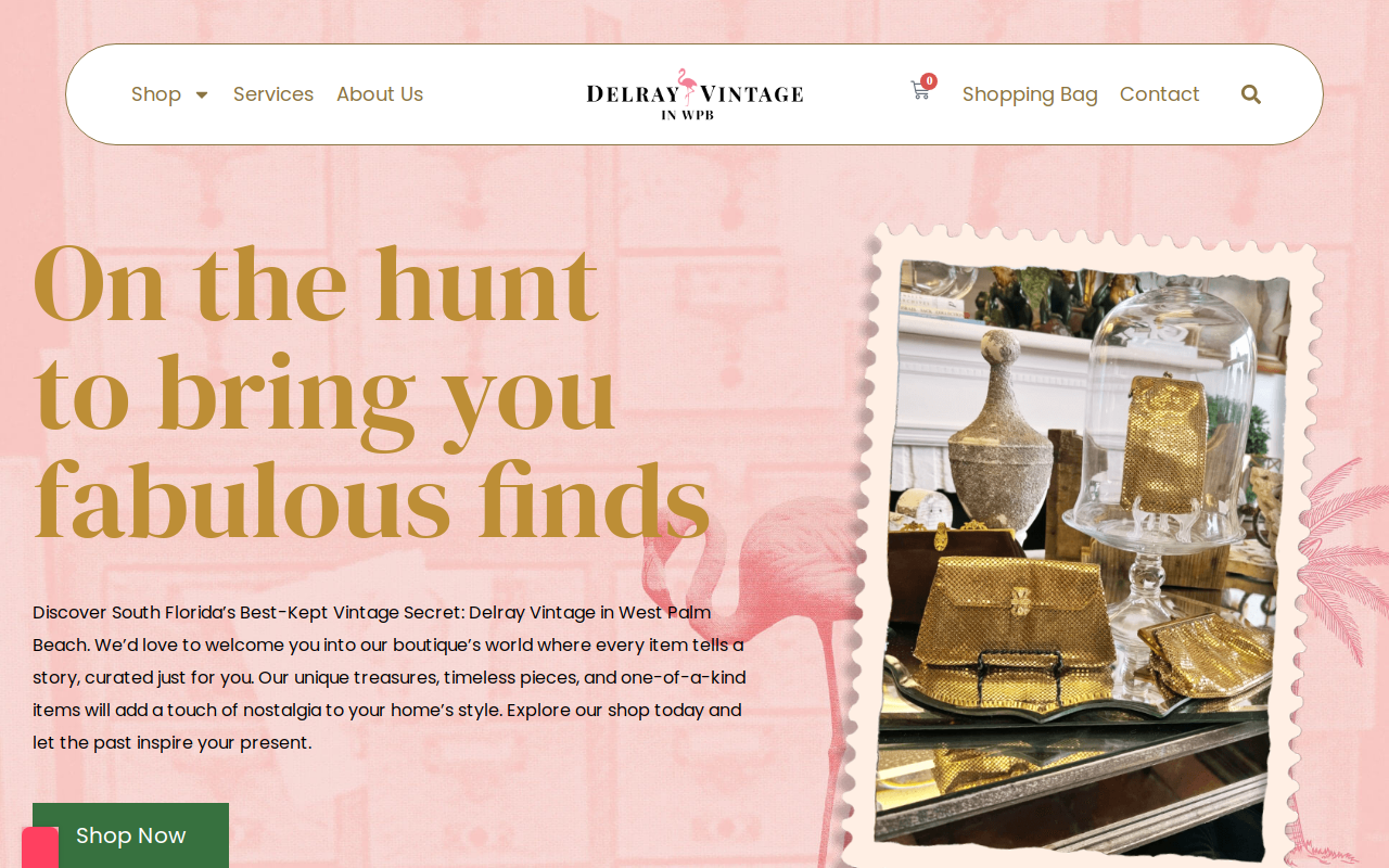 Delray Vintage website preview