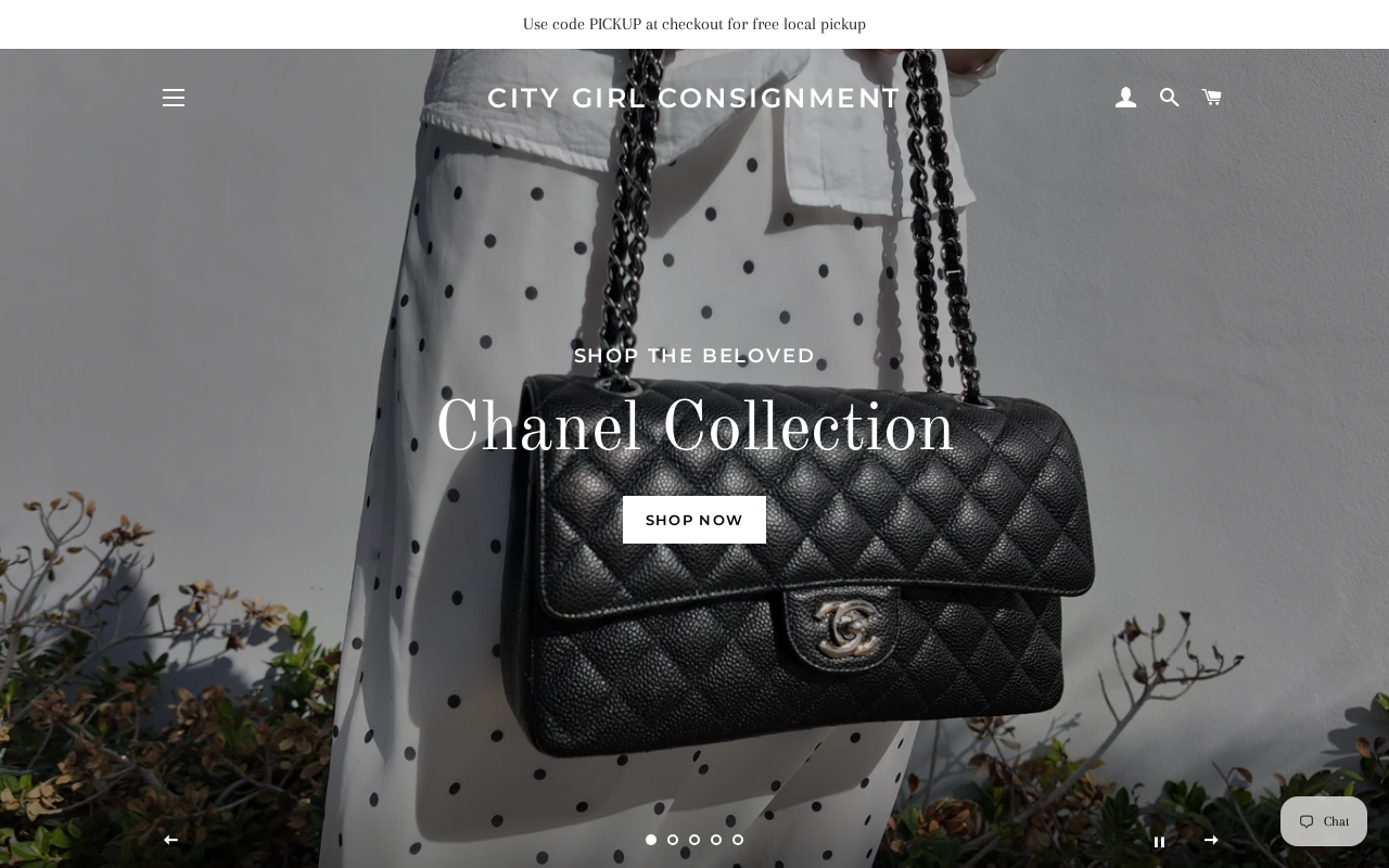 City Girl Consignment website preview