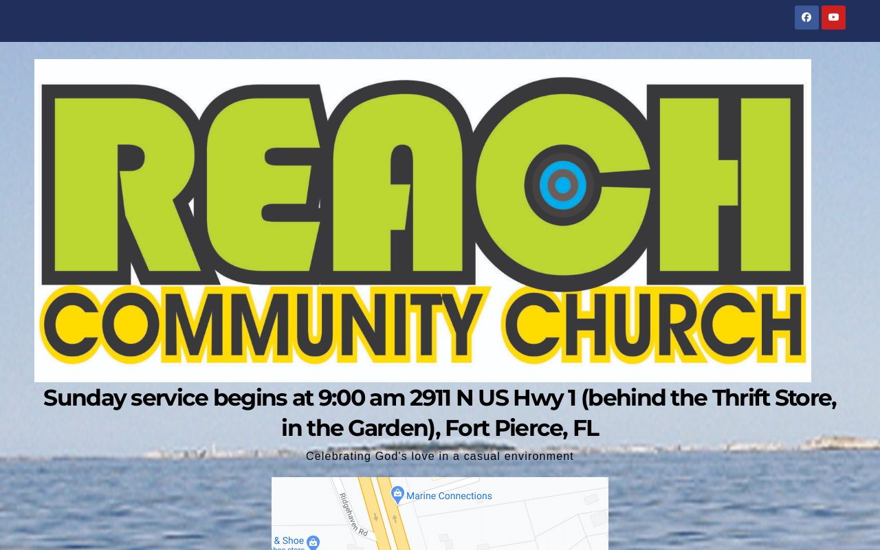 Reach Thrift Store website preview