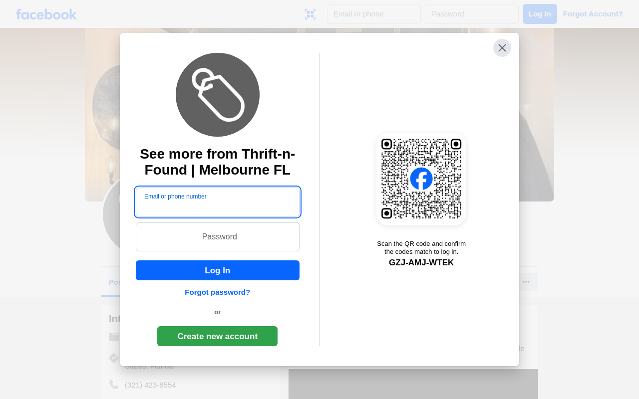 Thrift-n-Found website preview