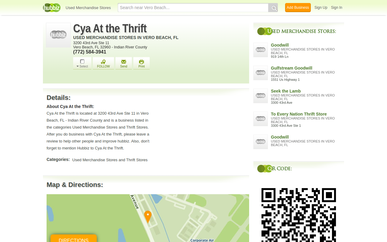 C Ya at the Thrift website preview