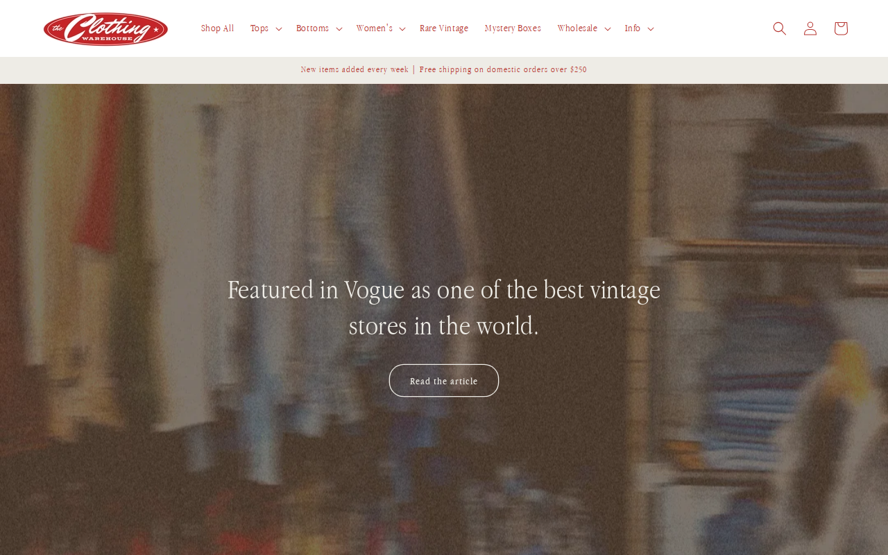 The Clothing Warehouse Vero Beach website preview