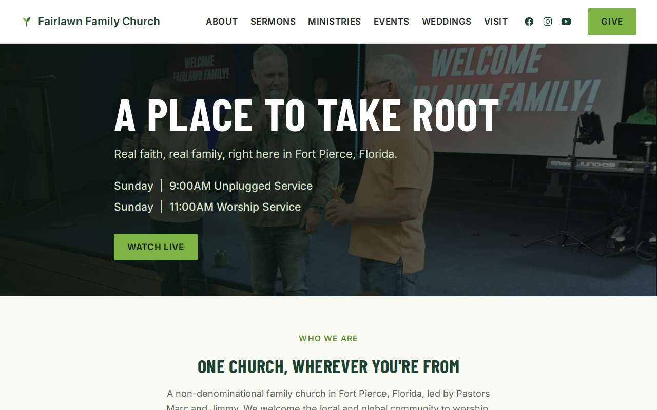 Fairlawn Family Thrift website preview
