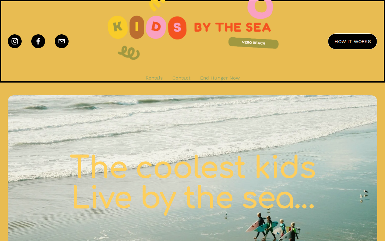 Kids By The Sea website preview
