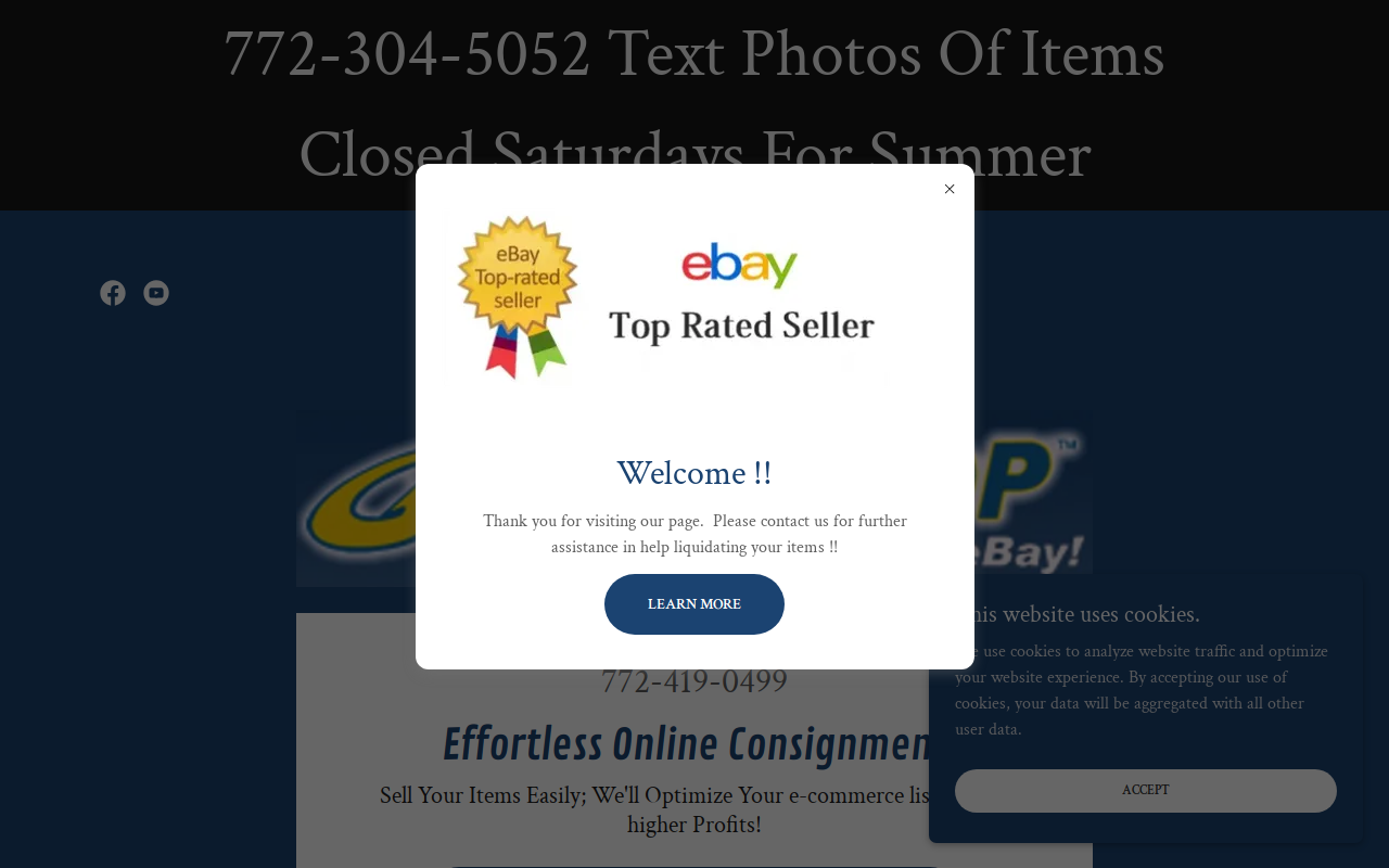 QuikDrop Top Ebay Drop Off Online E-commerce Consignment Store Stuart, Florida website preview