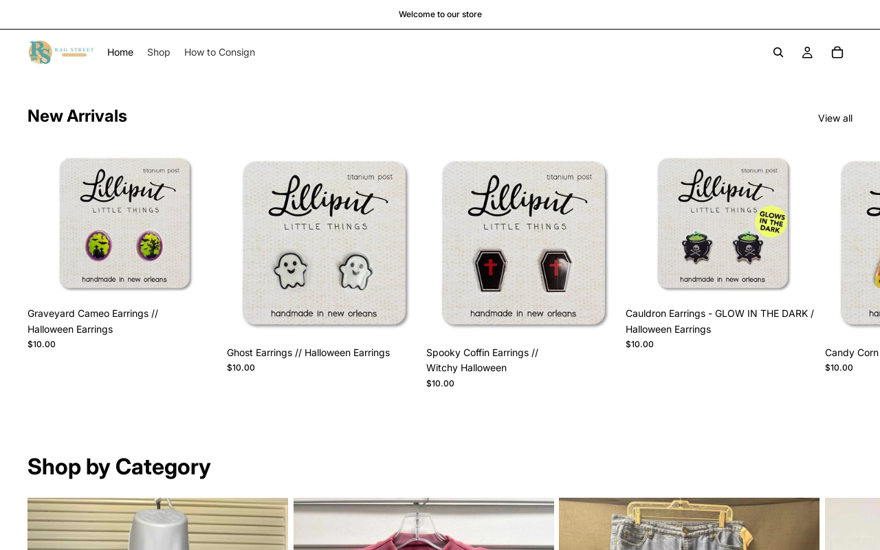 Rag Street Consignment website preview