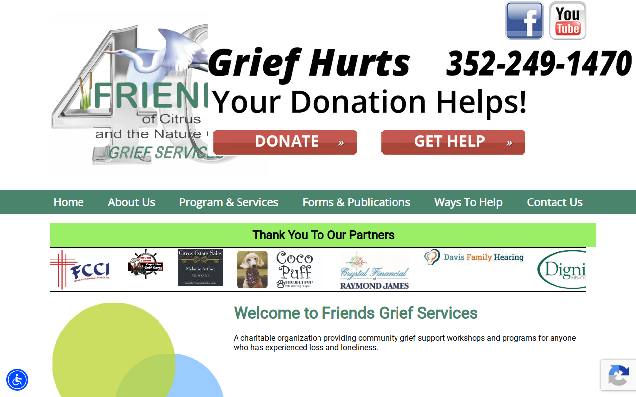 Friends Of Citrus And The Nature Coast Herry's Thrift & Gift Shoppe website preview