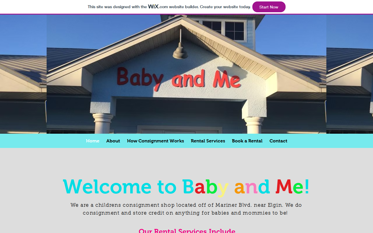 Baby and Me website preview