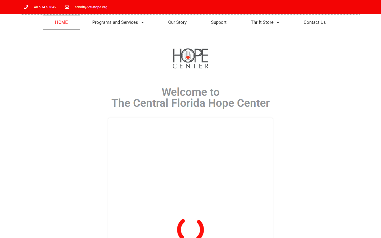 Hope Center Thrift Store website preview