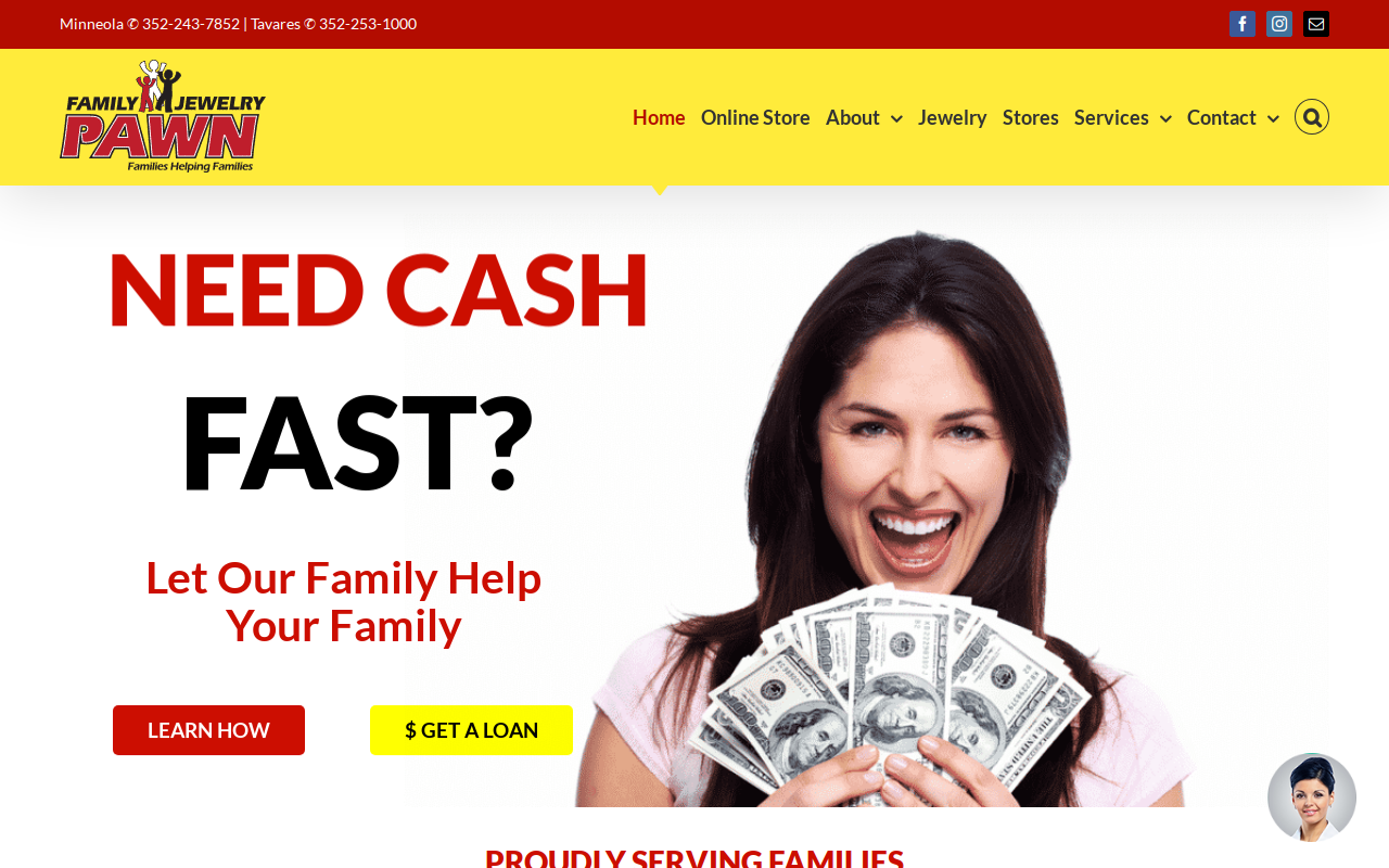 Tavares Family Jewelry & Pawn website preview