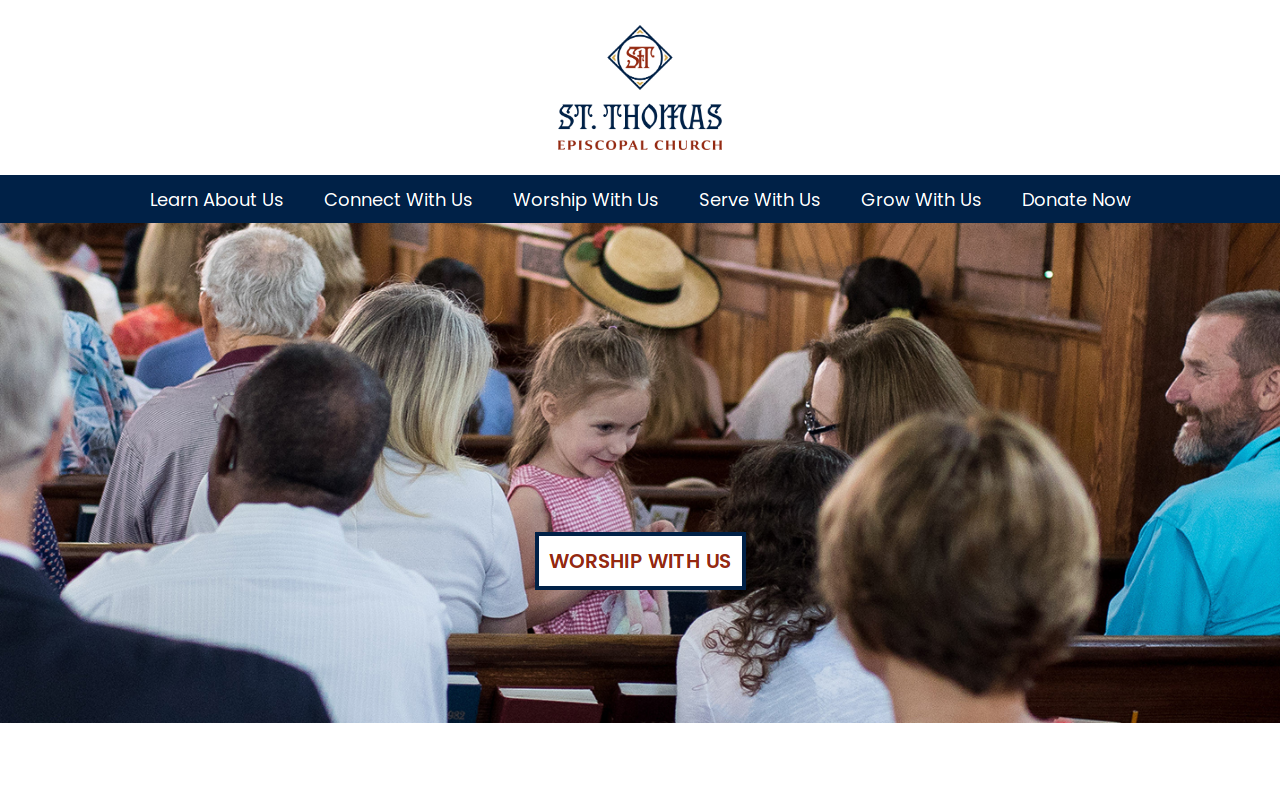 St Thomas Thrift Shop website preview