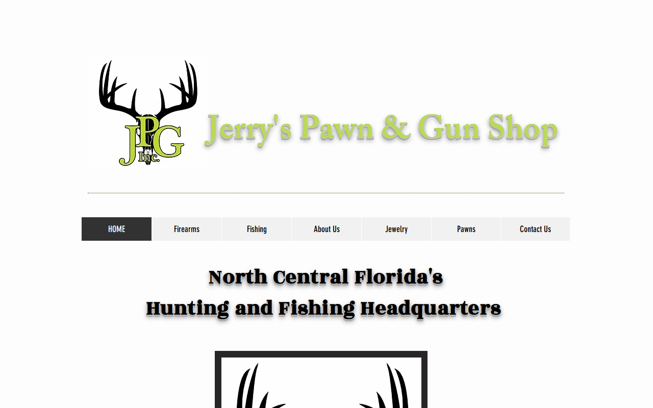 Jerry's Pawn and Gun website preview