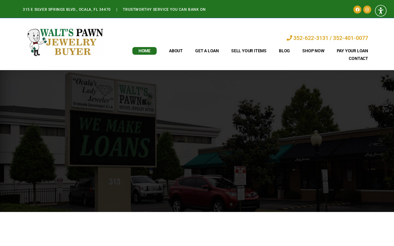 Walt's Pawn and Jewelry Buyer website preview