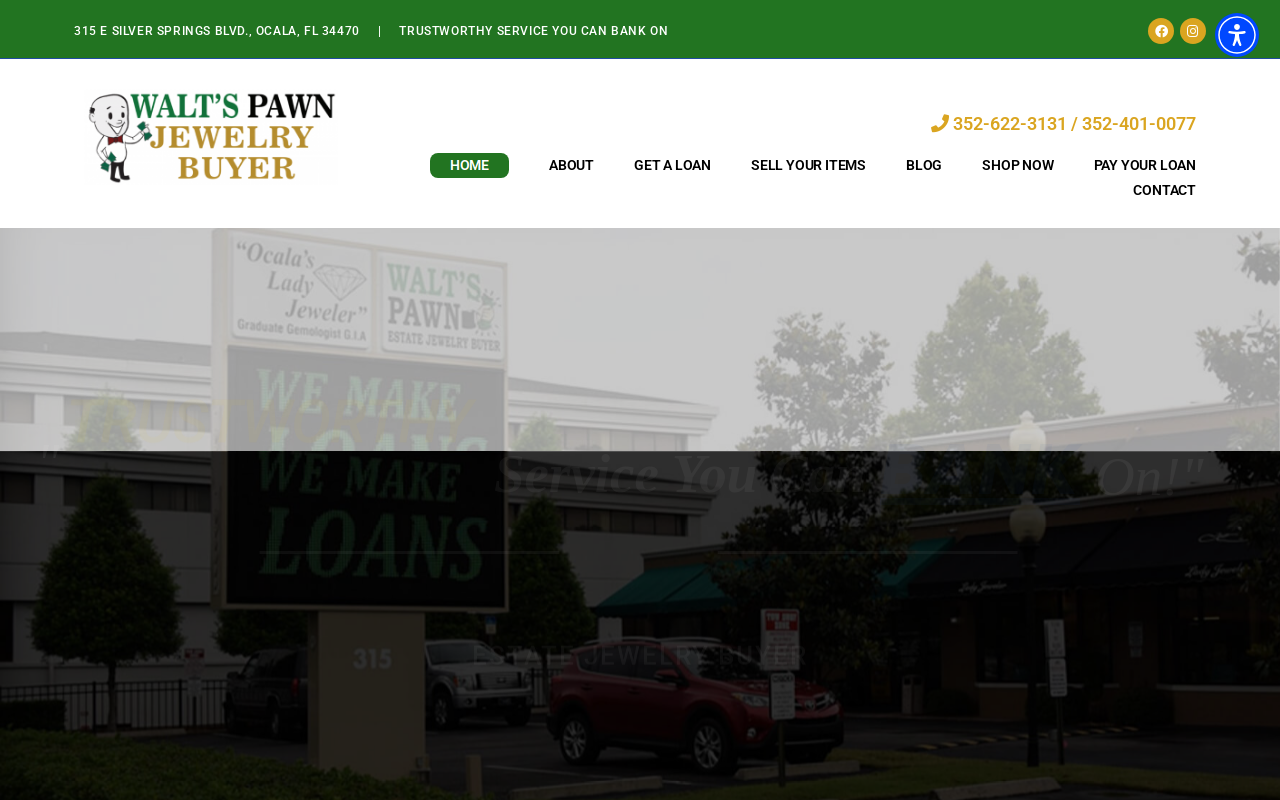 Walt's Pawn & Jewelry Buyer website preview