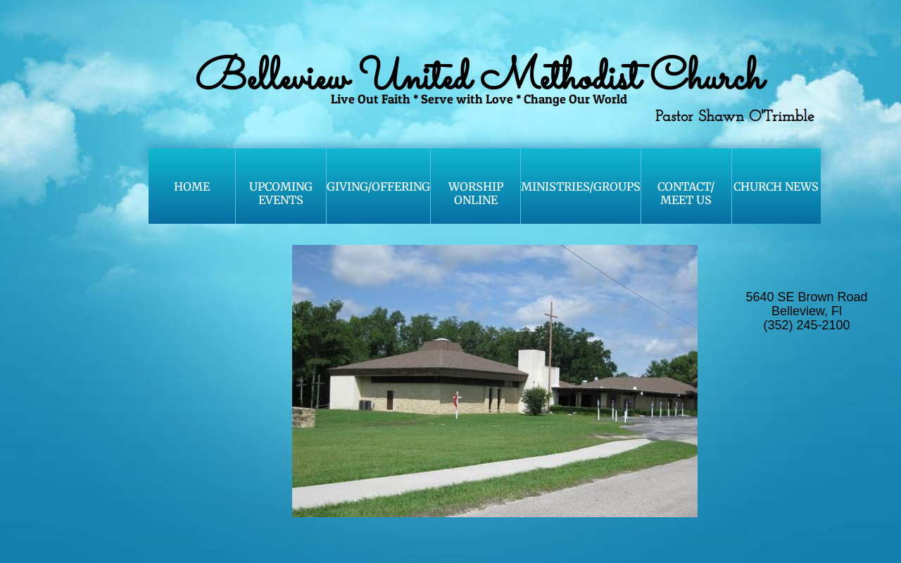 Belleview United Methodist Thrift website preview
