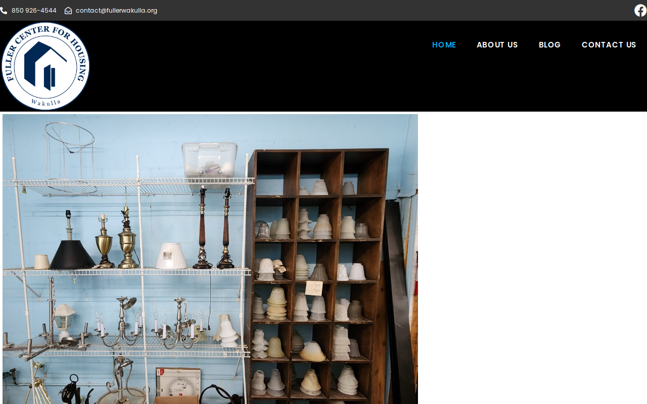 Wakulla Fuller Center for Housing website preview