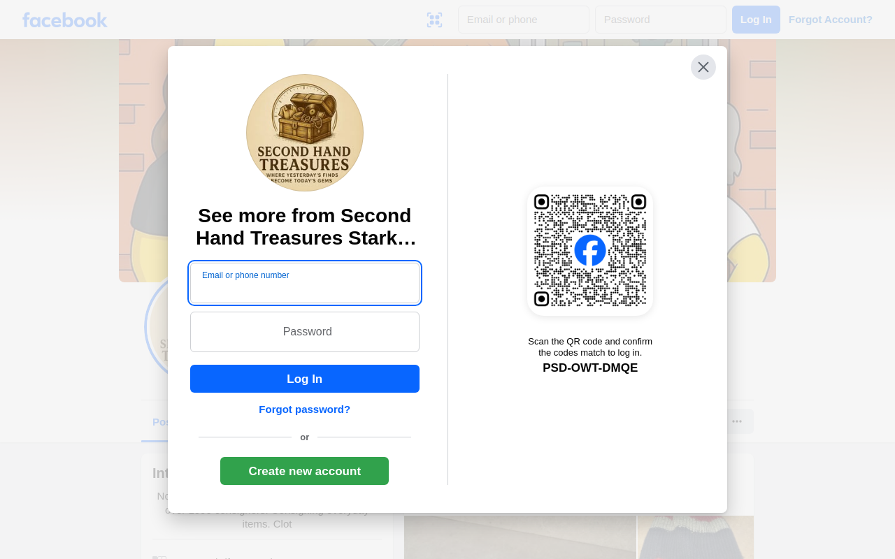 Second Hand Treasures website preview
