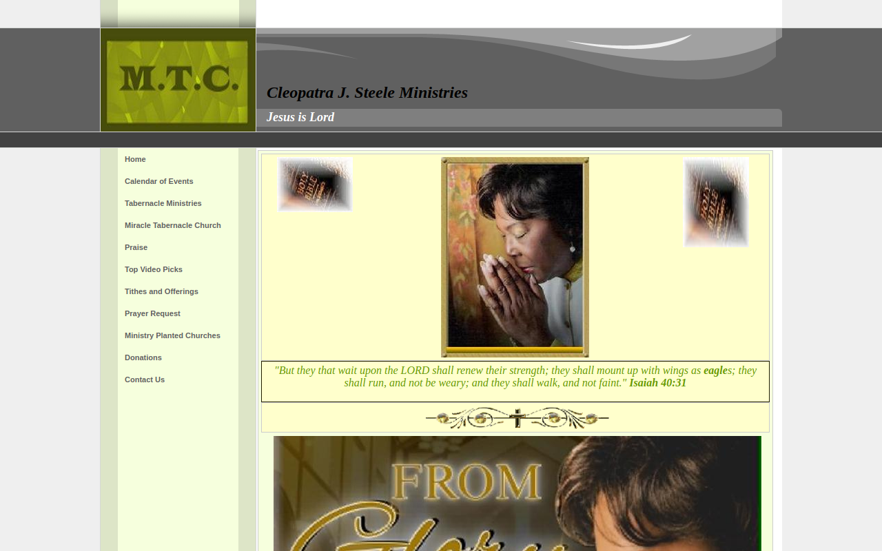 Suwannee Valley Rescue Mission website preview