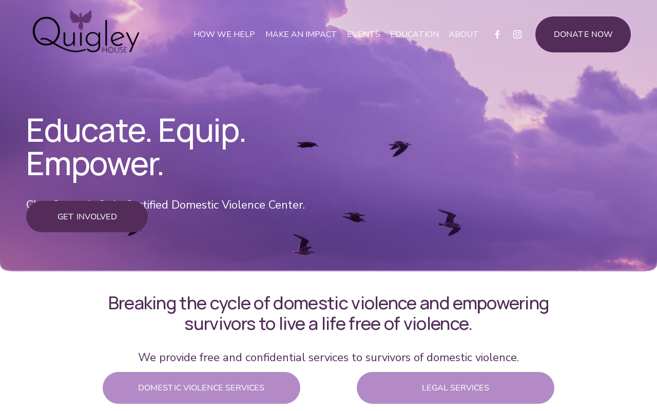 Quigley House Thrift Store website preview