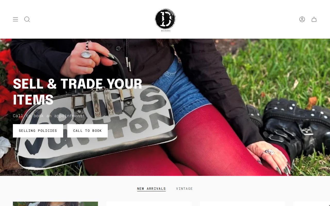 Dechoes Resale website preview