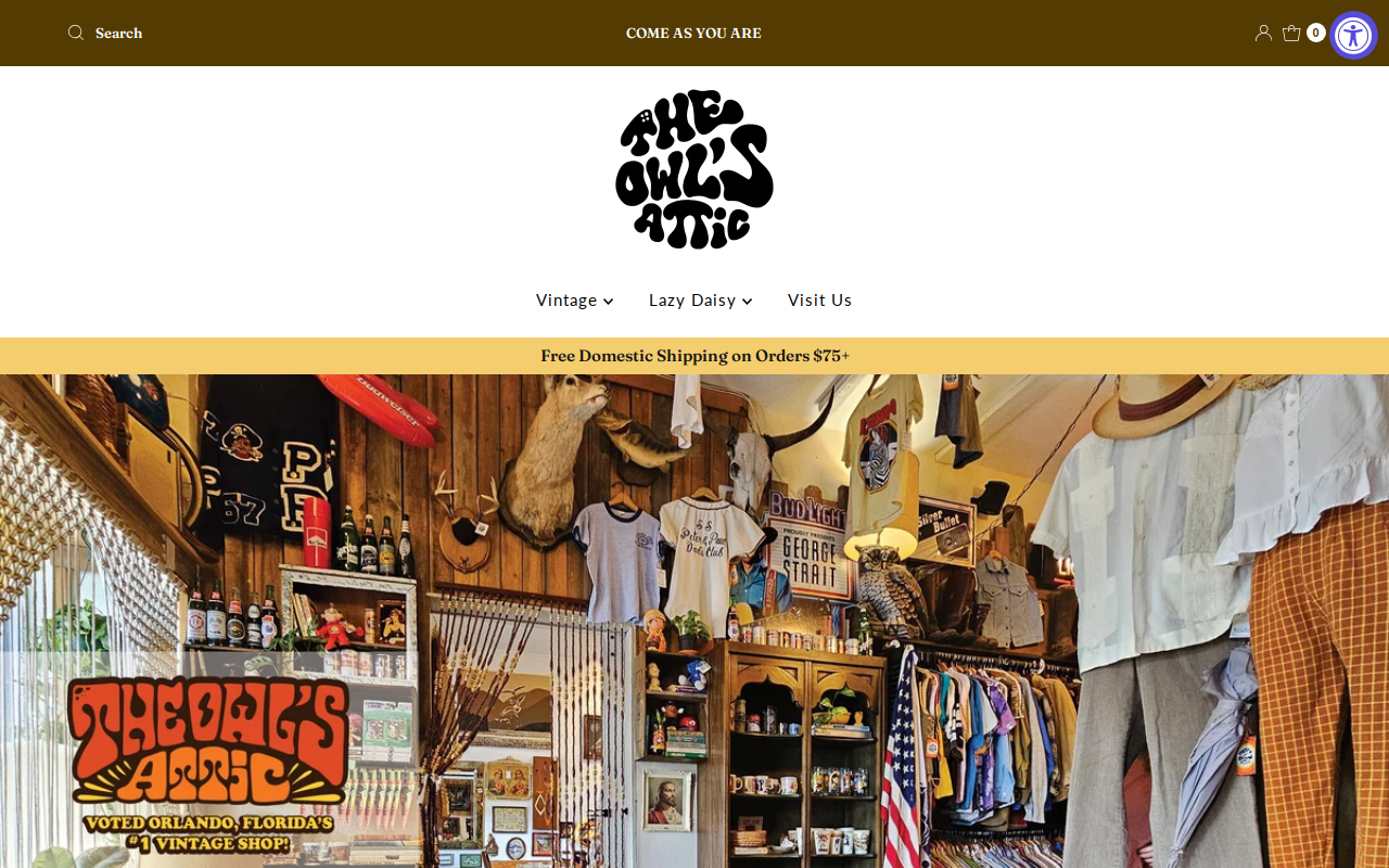 The Owl's Attic website preview