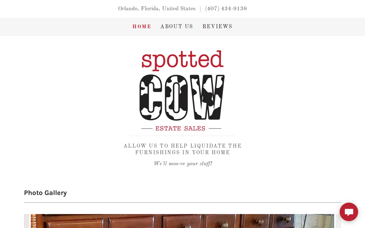 Spotted Cow Sales website preview