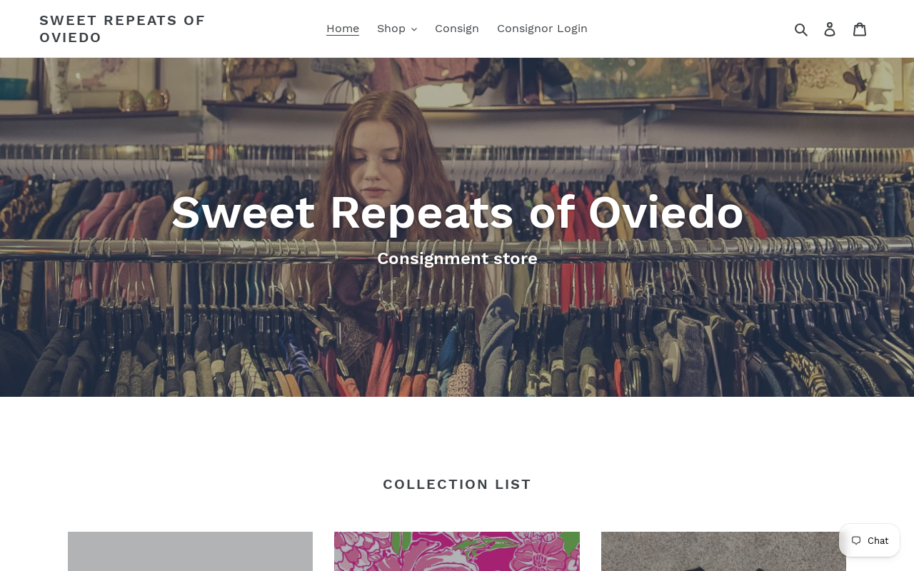 Sweet Repeats website preview