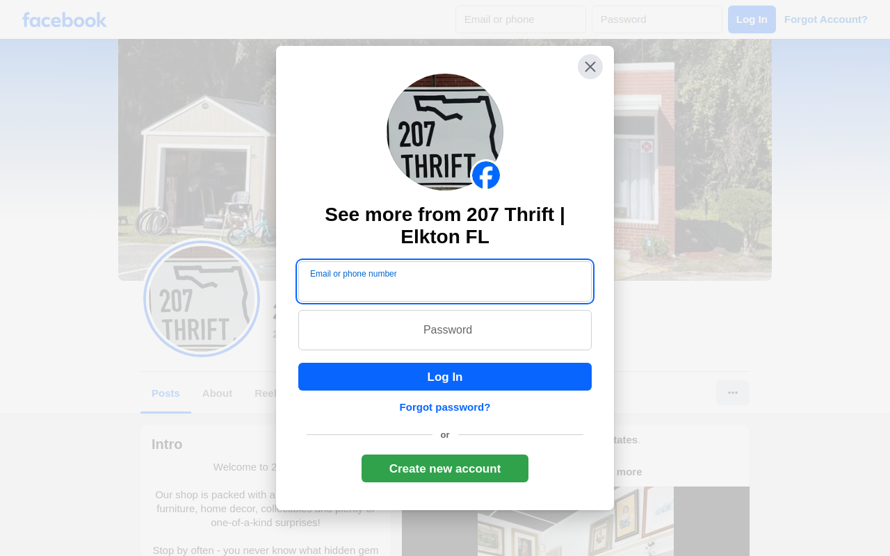 207 Thrift, LLC website preview