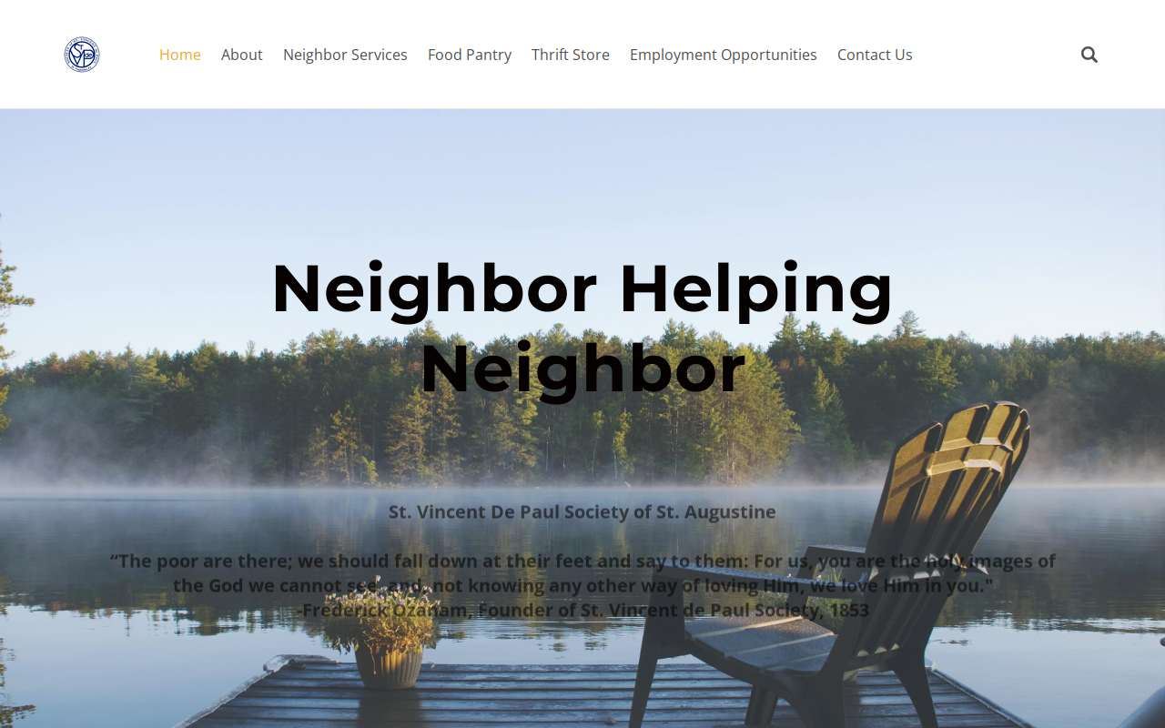 St Vincent de Paul Society Thrift Shop website preview