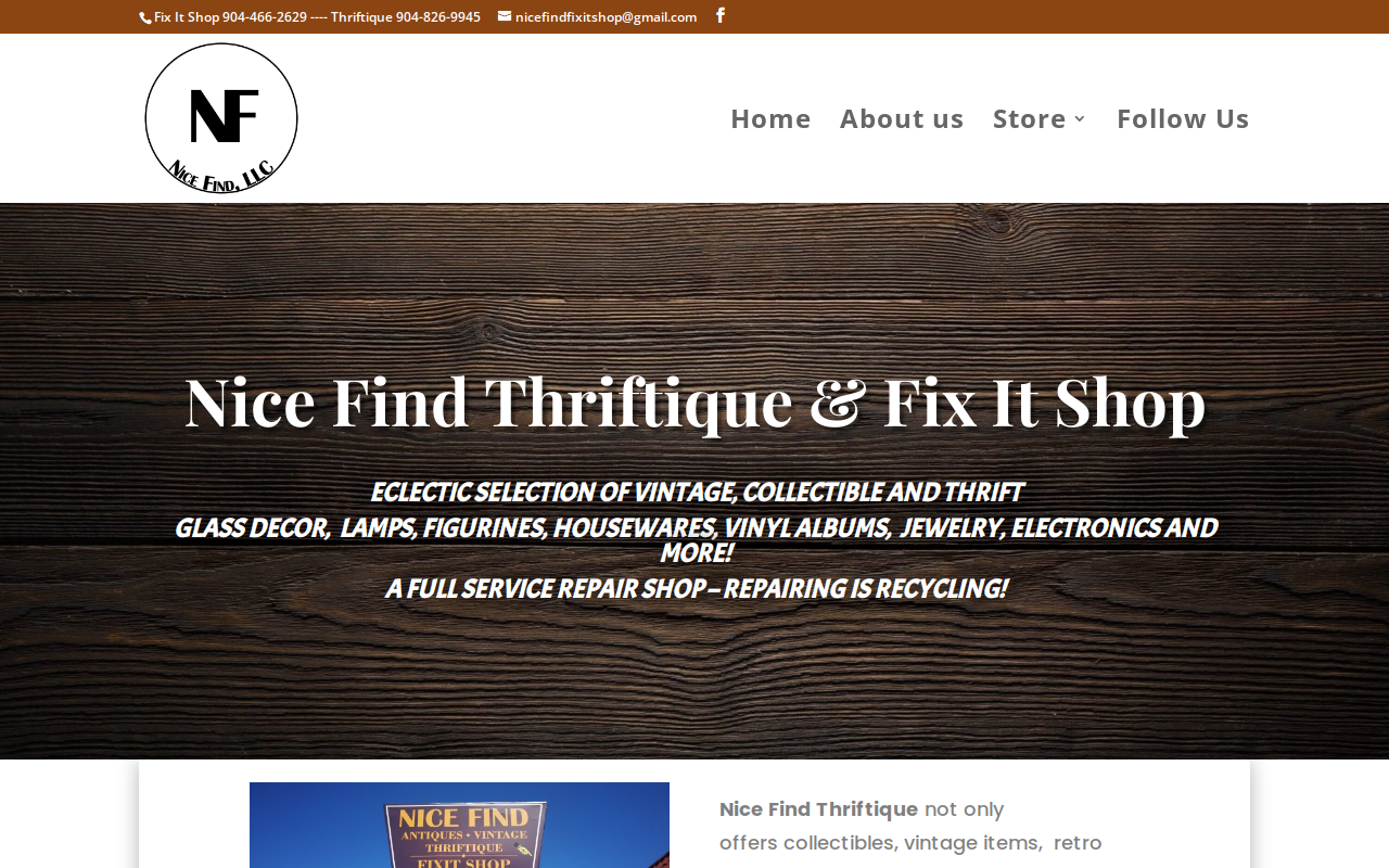 Nice Find website preview