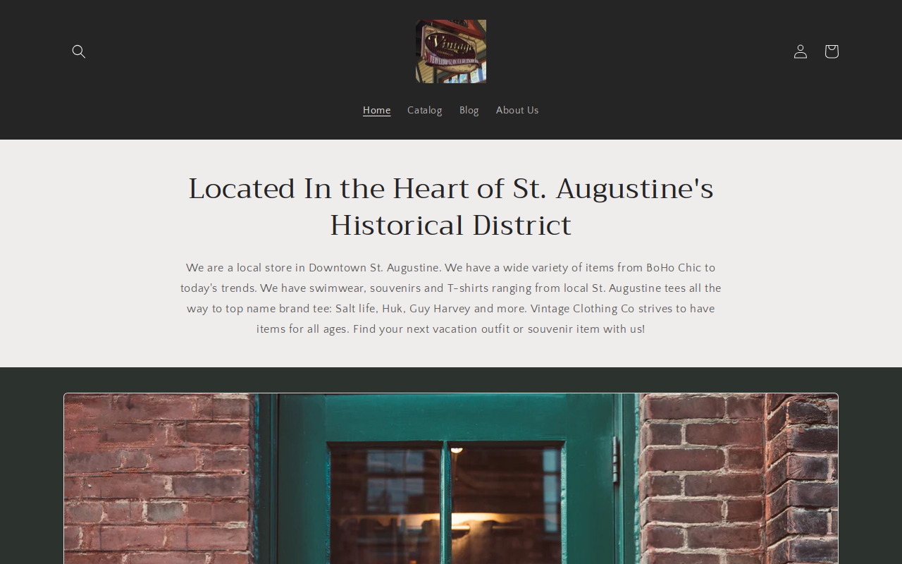 Vintage Clothing Co. website preview