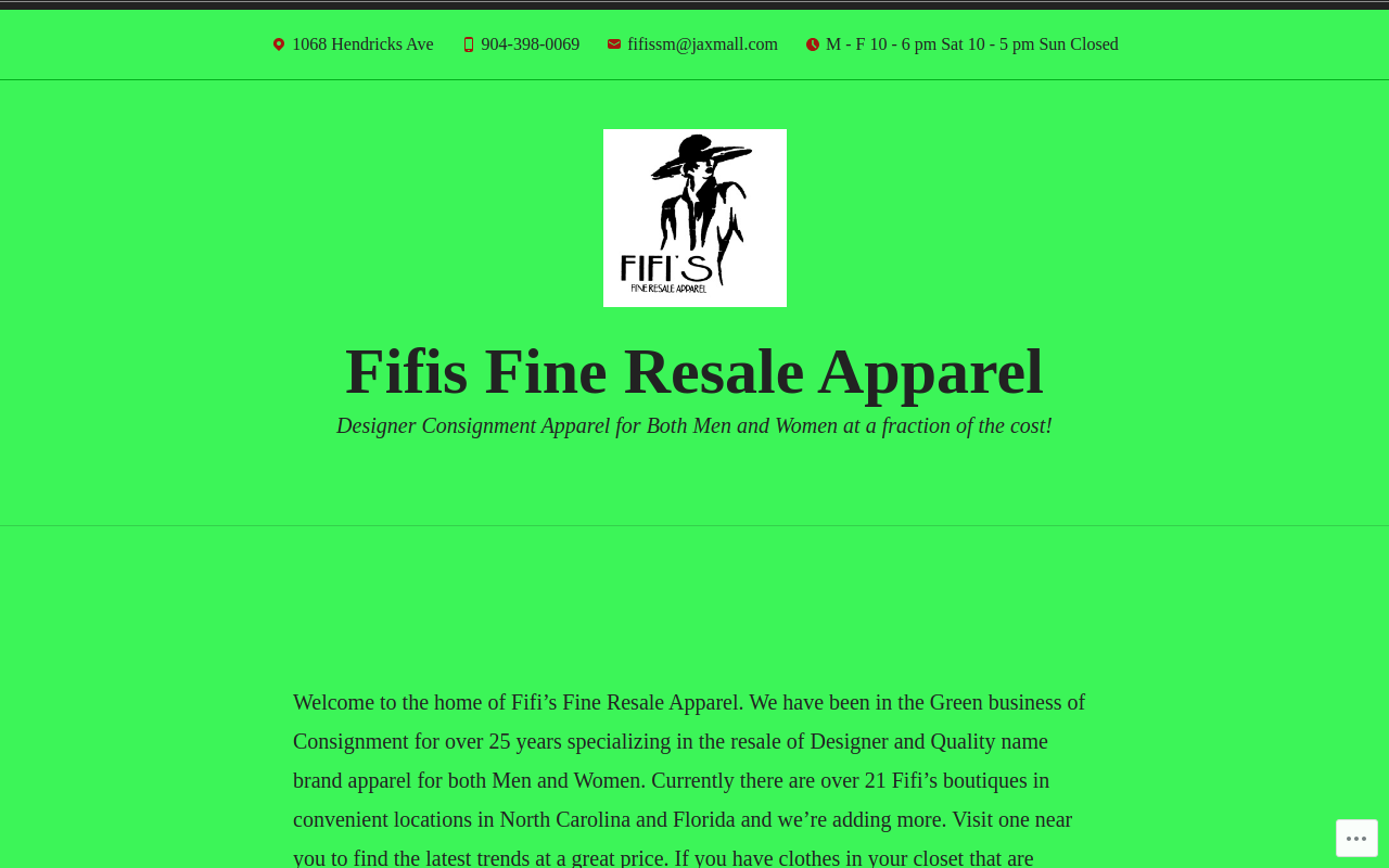 Fifi's Fine Resale of Deerwood website preview