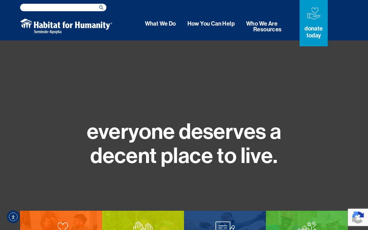 Habitat for Humanity ReStore Sanford website preview