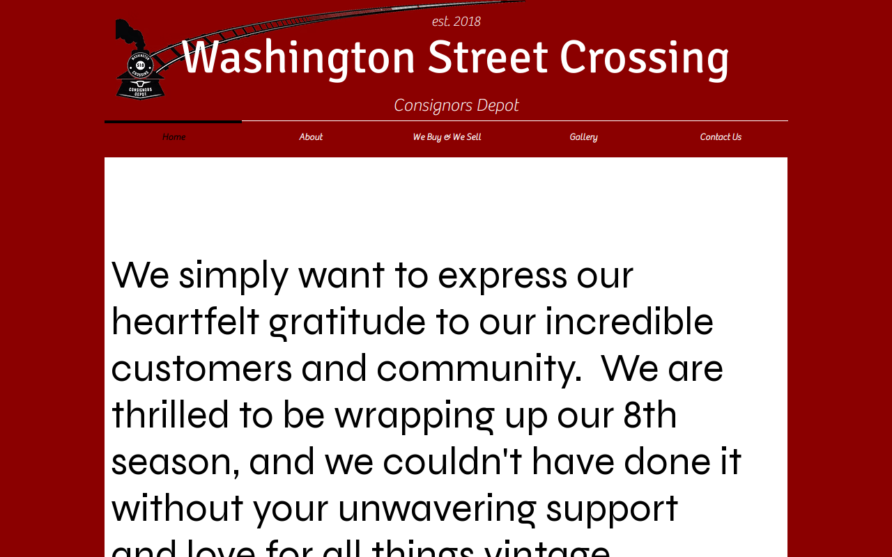 Washington Street Crossing Consignors Depot website preview