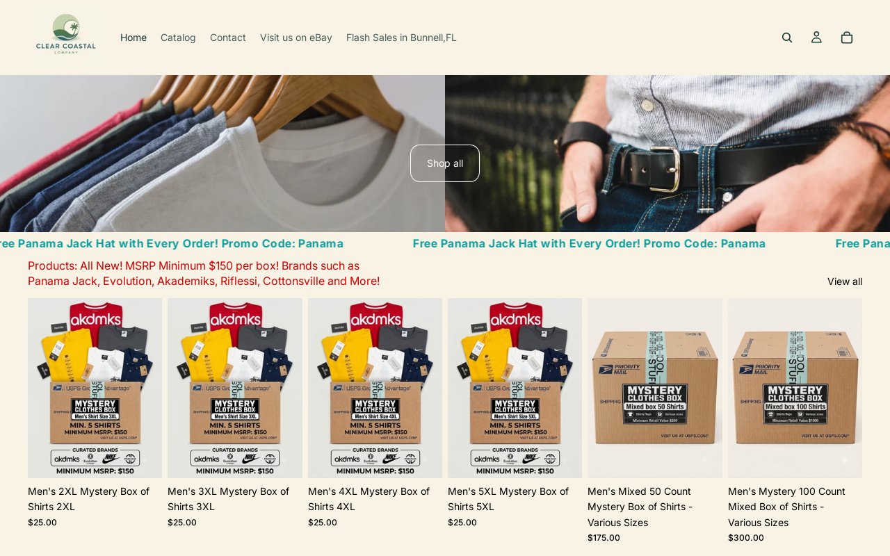 Clear Coastal Company website preview