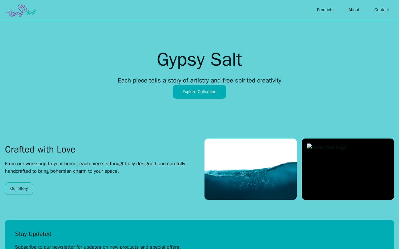 GypsySalt website preview
