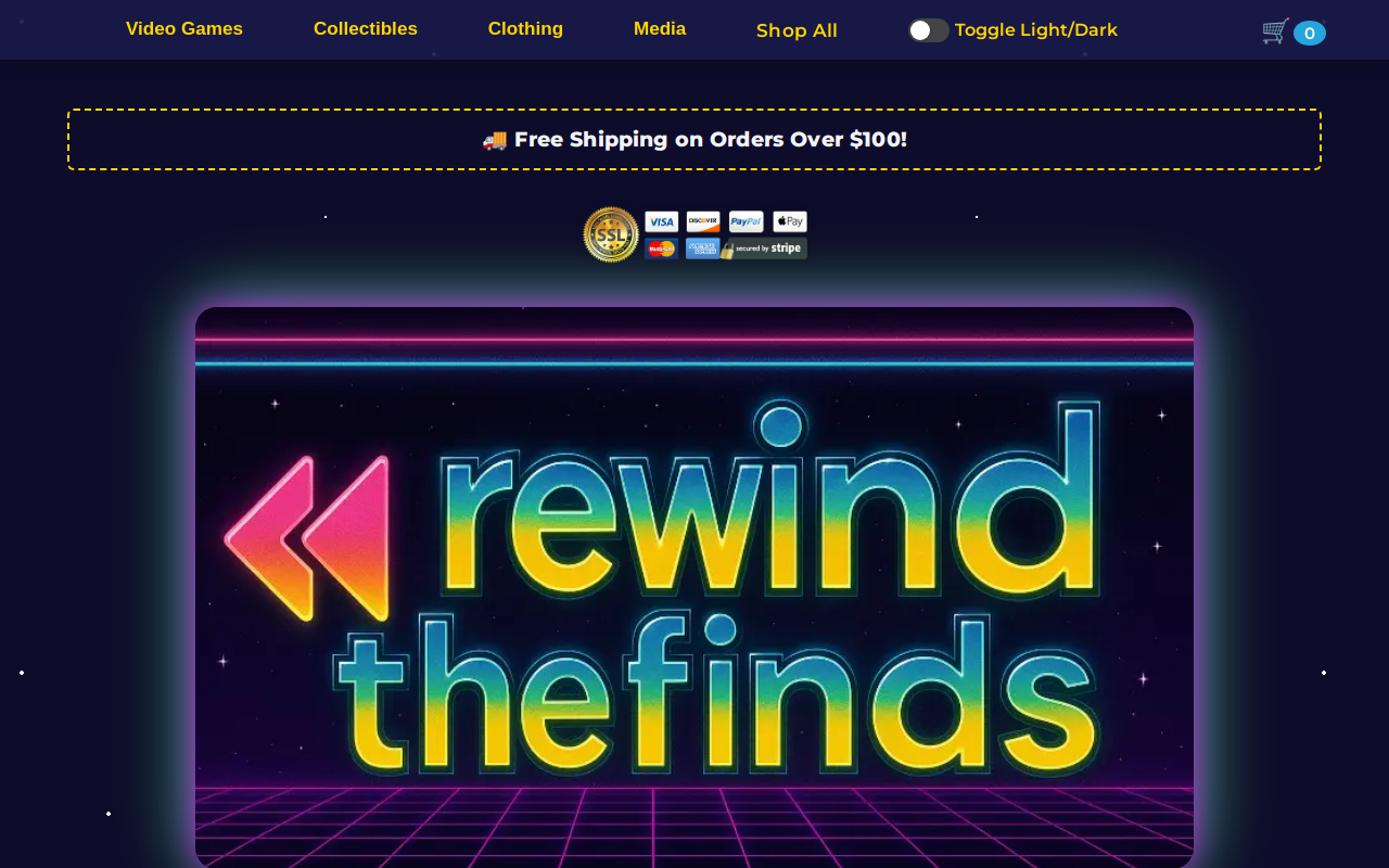 Rewind the finds website preview