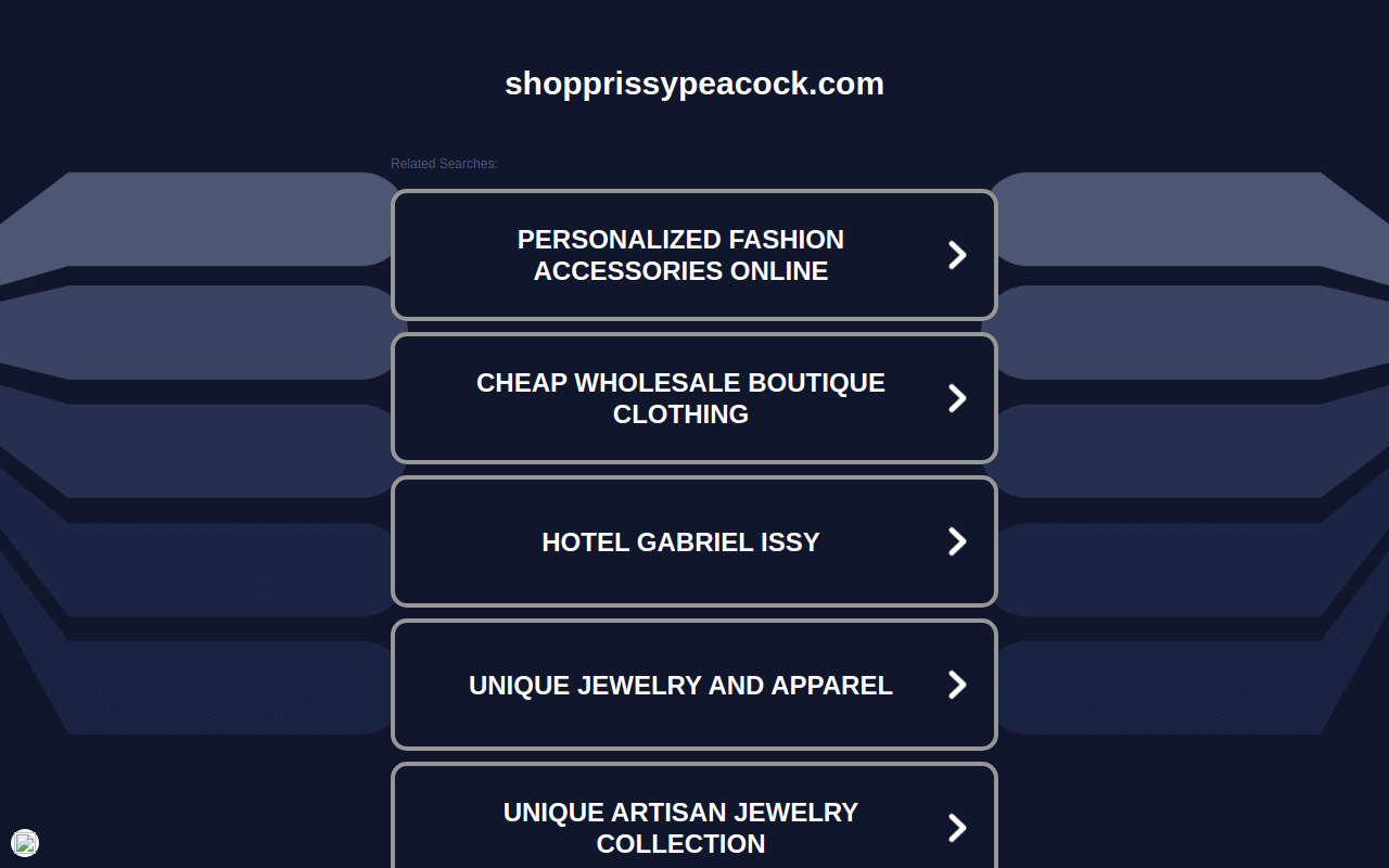 Prissy Peacock Consignment website preview