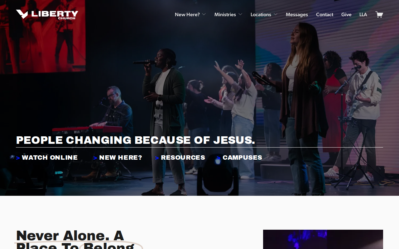 Liberty Thrift Store website preview