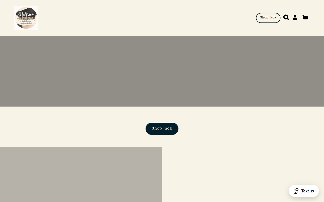 HALFsies website preview