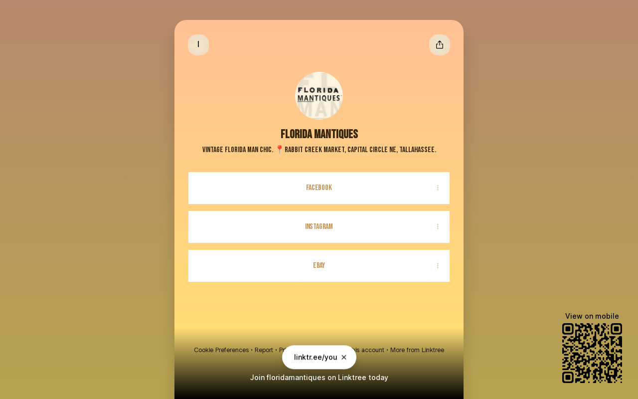 Florida ManTiques website preview