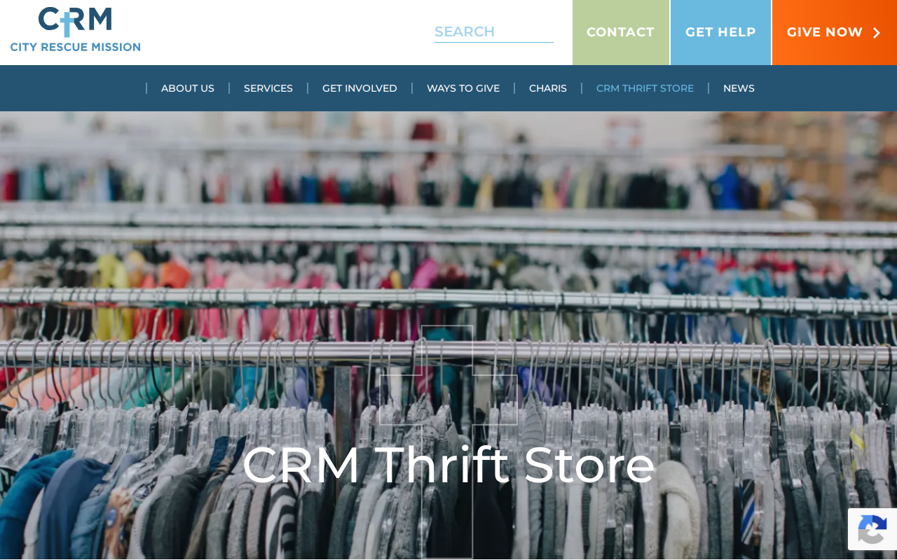 CRM Recovered Treasures Thrift Store website preview
