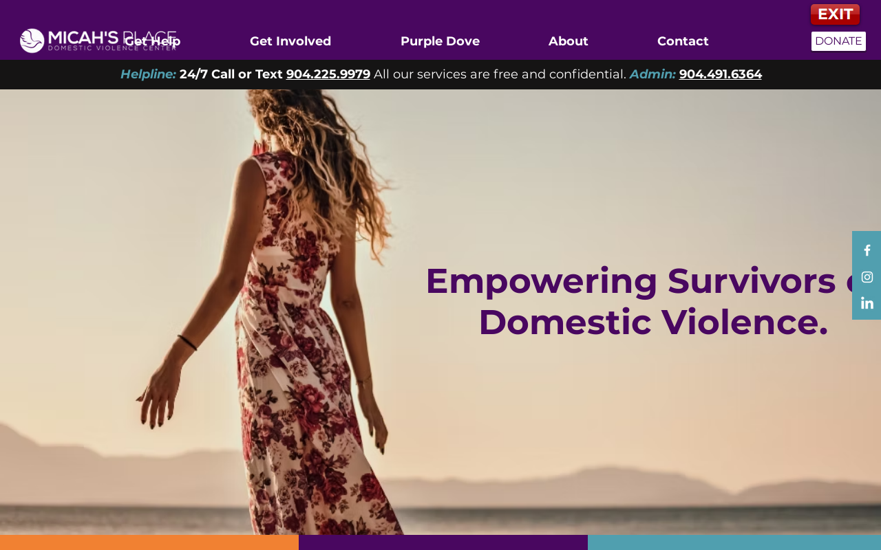 Purple Dove Resale Center website preview