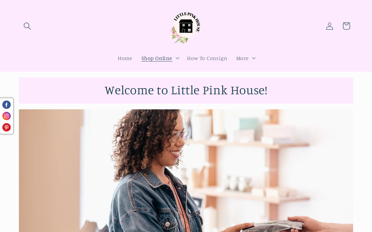 Little Pink House of Consignment website preview